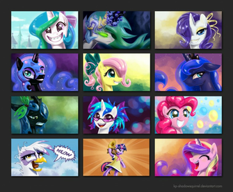 Mlp Fim Portrait Wallpaper By Kp Shadowsquirrel