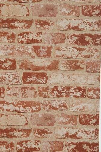 Brick Trompe L Oeil Wallpaper Covered With Plexiglass To Prevent It