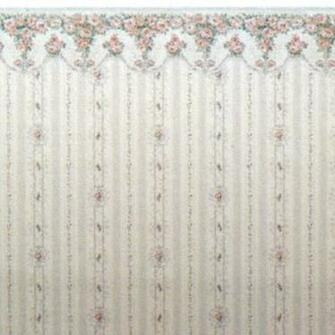 Wallpaper Rose Swag Stewart Dollhouse Creations