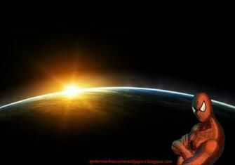 Wallpaper Spiderman Watching You As Work In Space Eclipse Desktop
