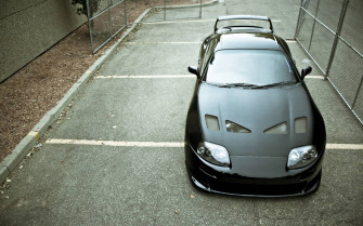 Black Toyota Supra Mk4 Top Wallpaper