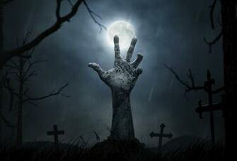 Hand Rising Up From Grave HD Wallpaper Background Image