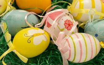 Easter Eggs Widescreen Wallpaper