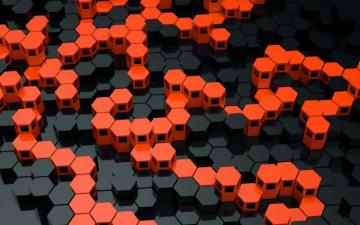 Black And Orange Desktop Wallpaper For