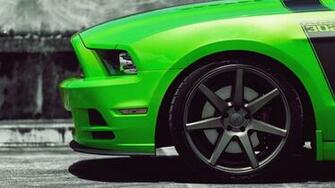 Green Shelby Mustang Desktop Pc And Mac Wallpaper