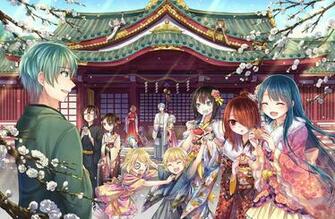 Happy New Year Anime Girl Wallpaper On