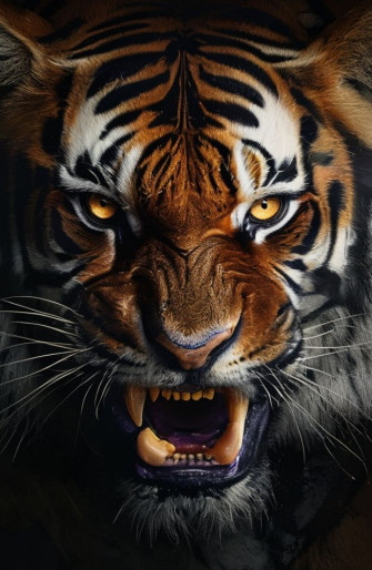 Angry Tiger Eyes Wallpaper