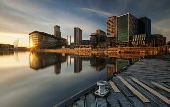 Early Morning Harbor HD Wallpaper