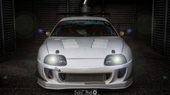 White Toyota Supra Mk4 Front Wallpaper