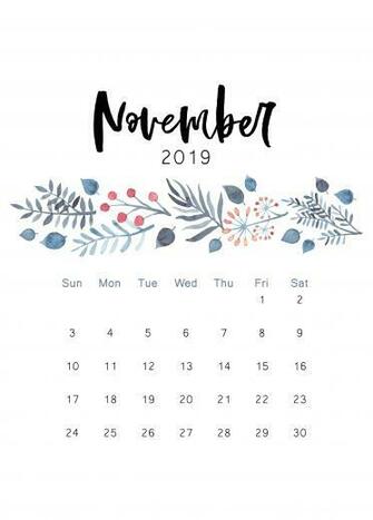 Printable Calendar Print November
