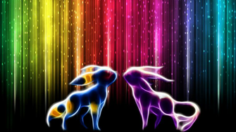 Green Pokemon Wallpaper Blue Red Colorful