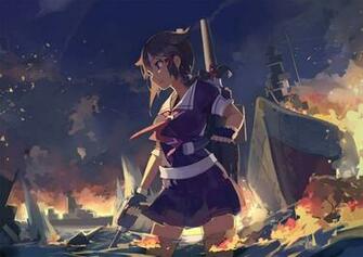 Gensou Kuro Usagi Kantai Collection Shigure Kancolle Wallpaper
