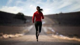 Girl Jogging Full HD Wallpaper Photos A