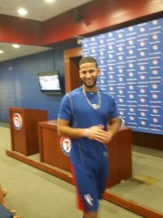 Took My Daughter To Meet Nomar Mazara Fun Night Collectors Universe