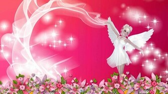 Pink Fairy Wallpaper Desktop Background