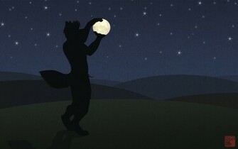 Furry Fandom Wallpaper Moon