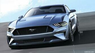 Ford Mustang Design Sketch HD Wallpaper