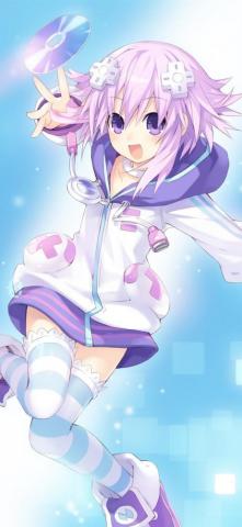 Wallpaper Pink Hair Anime Girl Happy Disc UHD 4k