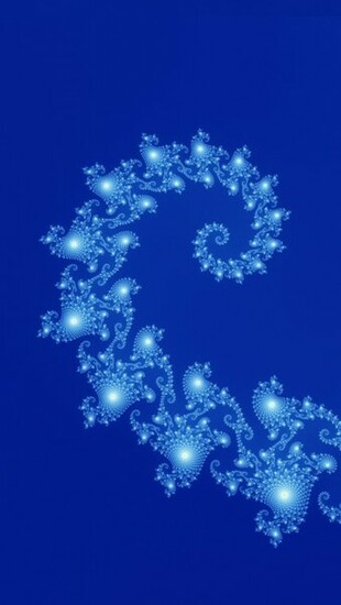 Psychedelic Blue Swirl iPhone Wallpaper