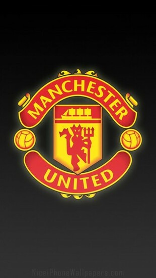 Manchester United Fc Logo HD Black iPhone 4s Wallpaper And
