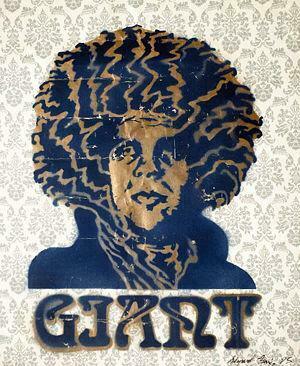 Andre Hendrix Stencil On Wallpaper The Giant