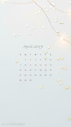 April iPhone Calendar Wallpaper 2019april