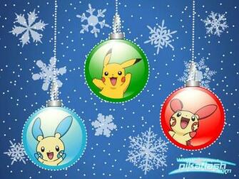 Wallpaper De Navidad Esferas Pikachu
