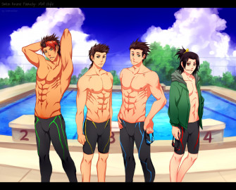 Mm Swim Anime X Fc Boys By Cherubchan