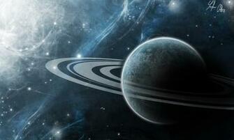 Saturn Art Rings Universe Planet Space HD Wallpaper