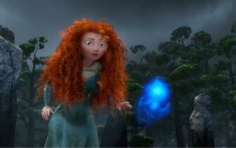 Wallpaper Brave Merida Following Wisp