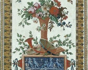 18th Century Antique Wallpaper Papiers De Paris