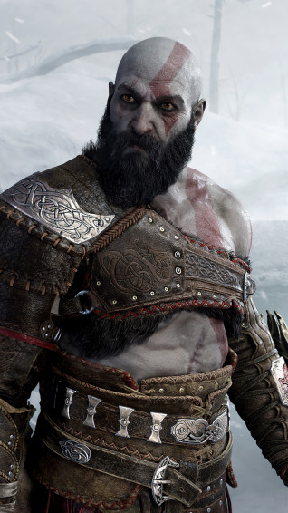 God Of War Ragnarok Kratos Atreus Ps5 4k Phone iPhone Wallpaper 7361b