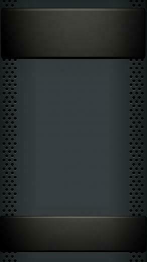 Black Banner And Base Wallpaper Chrome Textured Steel Suede