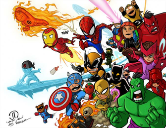 Baby Avengers By Grampsart