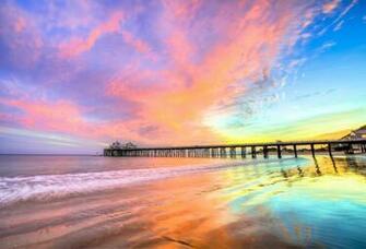 Hollywood Beach Sunset Wallpaper At Wallpaperbro
