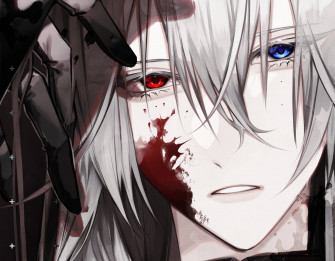 A Mysterious And Intimidating Scary Anime Boy Stares