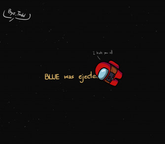 Among Us Space Background Wallpaper