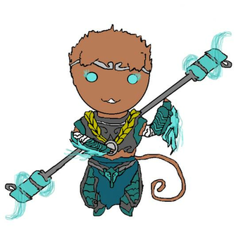 Cartoony Jade Dragon Wukong By Kyuuden