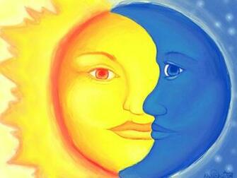 Sun And Moon Desktop Wallpaper By Starwinged