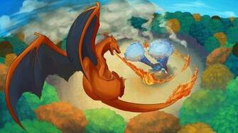 Pokemon Battle Blastoise Charizard Wallpaper