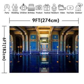 Amazon Ancient Castle Background Hearst Blue