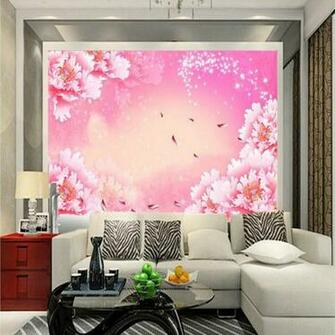 Custom 3d Wall Paper Silk Wallpaper For Wedding House Walls