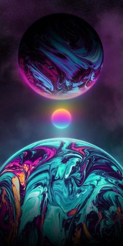 Jupiter On Retro In Artistic Wallpaper
