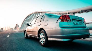 Wallpaper Honda Civic Silver Movement