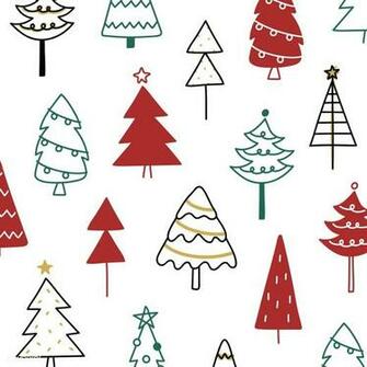 Premium Vector Of Christmas Pine Tree Pattern Background