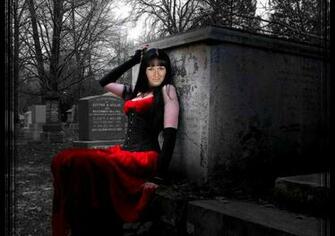 Photoshop Art Goth Girl With My Face Wallpaper