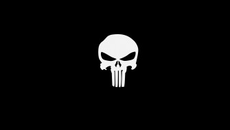 The Punisher Logo Simple Wallpaper HD