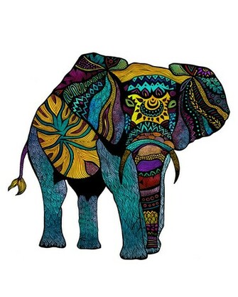Tribal Elephant Background Of Namibia Jpg