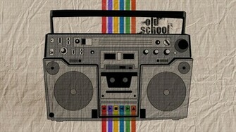 Oldschool Boombox Wallpaper Audioplayer