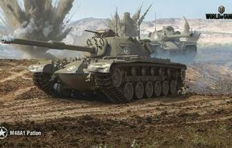 Wallpaper Wot World Of Tanks Wargaming M48a1